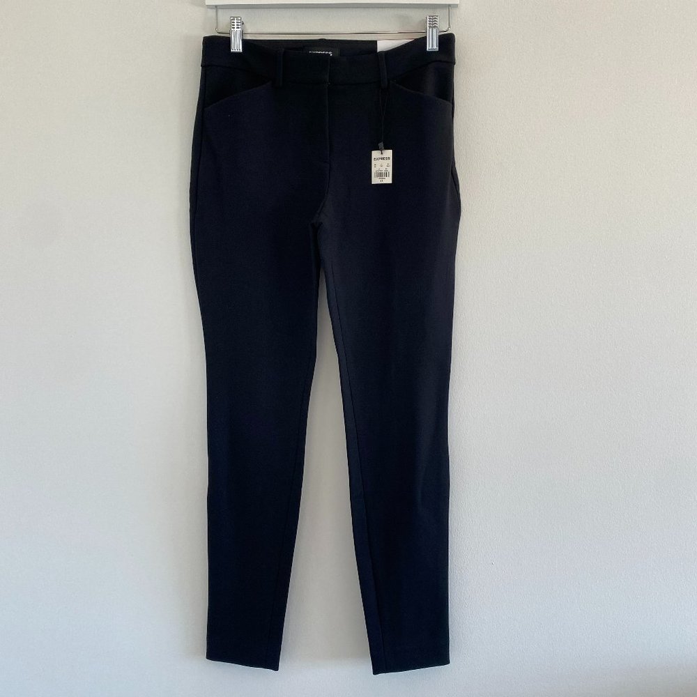 NWT Express Mid Rise Skinny Pants Black Size 4R